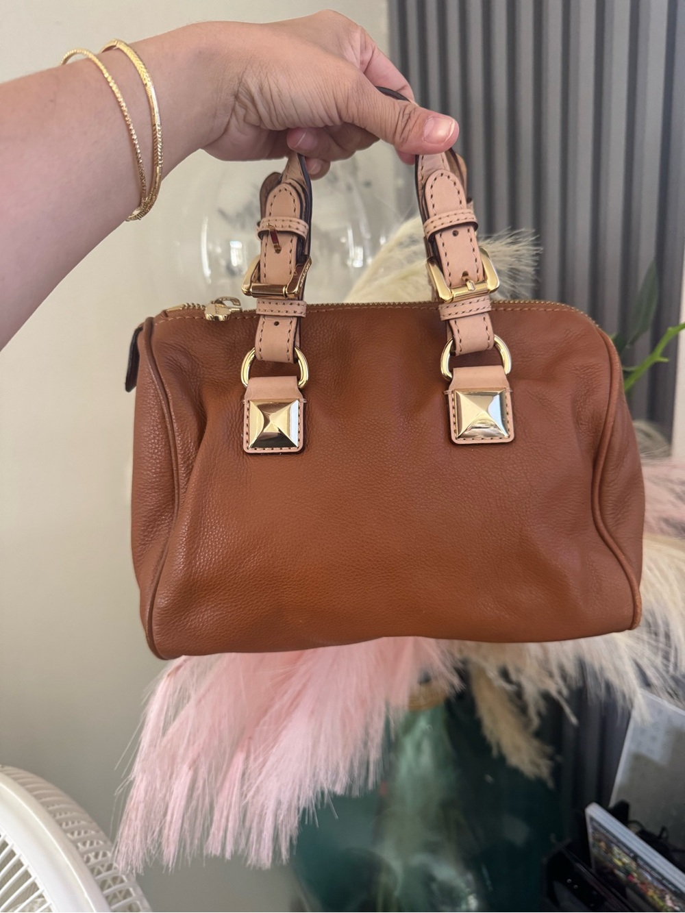 Michael Kors Satchel Handbag in Brown